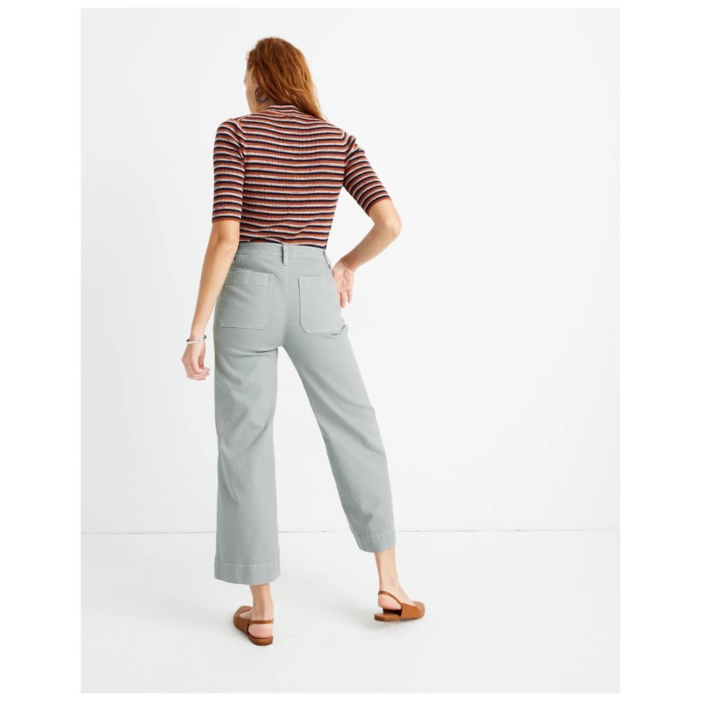Madewell Slim Emmett Wide-Leg Crop Pants - Picture 10 of 10